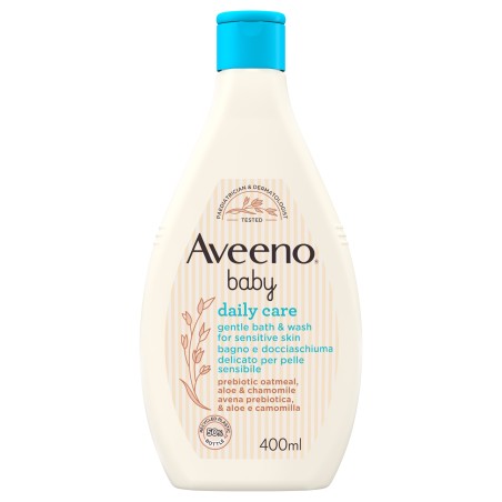 Flacone Aveeno Baby Fluid detergente delicato per pelle sensibile 400 ml