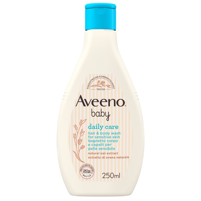 Bagnetto delicato Aveeno Baby Daily Care corpo e capelli 250 ml Bagnetto delicato Aveeno Baby Daily Care corpo e capelli 250 ml