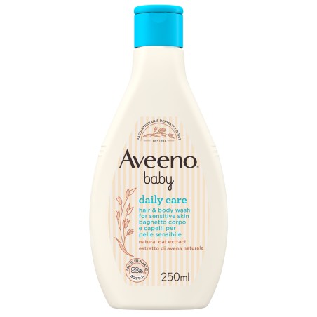 Bagnetto delicato Aveeno Baby Daily Care corpo e capelli 250 ml Bagnetto delicato Aveeno Baby Daily Care corpo e capelli 250 ml