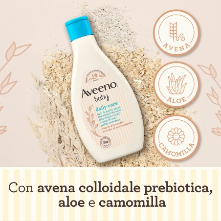 Bagnetto delicato Aveeno Baby Daily Care corpo e capelli 250 ml Bagnetto delicato Aveeno Baby Daily Care corpo e capelli 250 ml