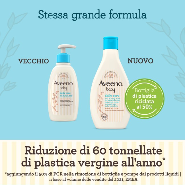 Bagnetto delicato Aveeno Baby Daily Care corpo e capelli 250 ml Bagnetto delicato Aveeno Baby Daily Care corpo e capelli 250 ml