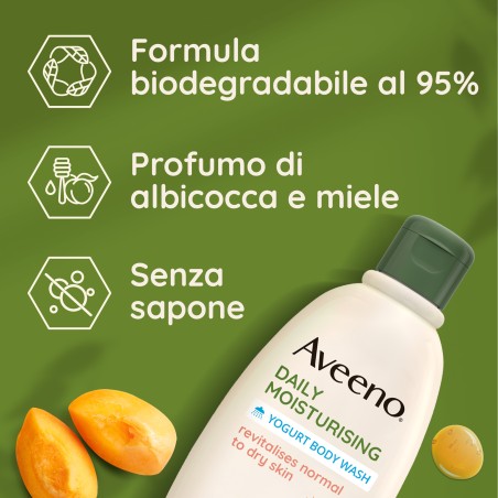Aveeno Bagno Doccia Yogurt Albicocca&miele 300ml Aveeno Bagno Doccia Yogurt Albicocca&miele 300ml
