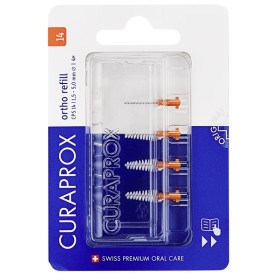 Curaden Healthcare Curaprox Capsule 14 Ortho Refill Arancioni 4 Scovolini