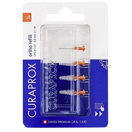 Curaden Healthcare Curaprox Capsule 14 Ortho Refill Arancioni 4 Scovolini Curaden Healthcare Curaprox Capsule 14 Ortho Refill Arancioni 4 Scovolini