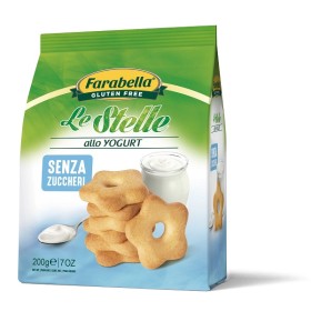 Bioalimenta Farabella Biscotti Le Stelle Yogurt Senza Zucchero 200 G