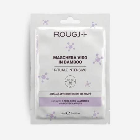 Rougj Maschera Viso Bamboo Anti Age maschera in tessuto monouso trattamento viso antietà