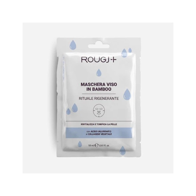 Rougj Maschera Viso Bamboo Rituale Rigenerante 18 ml maschera in tessuto monouso per il viso Rougj Maschera Viso Bamboo Rituale Rigenerante 18 ml maschera in tessuto monouso per il viso