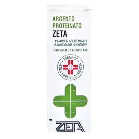 Zeta Farmaceutici Argento Proteinato Zeta Bambini 0,5% Gocce Nasali E Auricolari, Soluzione Argento Proteinato Zeta Adulti 1% Go Zeta Farmaceutici Argento Proteinato Zeta Bambini 0,5% Gocce Nasali E Auricolari, Soluzione Argento Proteinato Zeta Adulti 1% Go