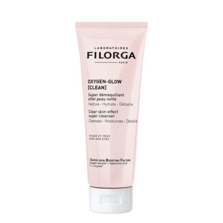 Filorga Oxygen-Glow Clean 125 ml, gel detergente viso e struccante per rimuovere impurità e trucco donando luminosità alla pelle