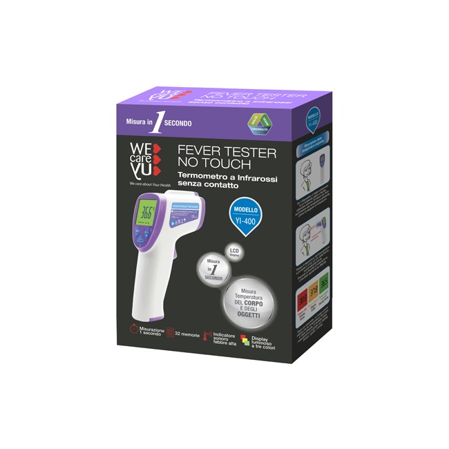 Uragme Termometro A Infrarossi Senza Contatto Wecareyu Fever Tester No Touch 1 Pezzo Uragme Termometro A Infrarossi Senza Contatto Wecareyu Fever Tester No Touch 1 Pezzo