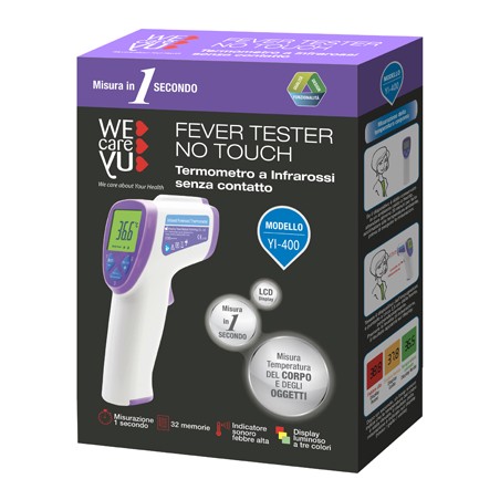 Uragme Termometro A Infrarossi Senza Contatto Wecareyu Fever Tester No Touch 1 Pezzo Uragme Termometro A Infrarossi Senza Contatto Wecareyu Fever Tester No Touch 1 Pezzo