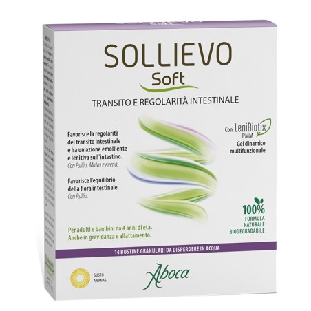Aboca Sollievo Soft 14 Bustine Granulari Da 3,8 G Senza Glutine Senza Lattosio Senza Zuccheri Aggiunti Aboca Sollievo Soft 14 Bustine Granulari Da 3,8 G Senza Glutine Senza Lattosio Senza Zuccheri Aggiunti