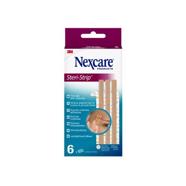 Steristrip Cerotto Per Sutura Steri Strip Skin 6x75 Mm 6 Strisce Steristrip Cerotto Per Sutura Steri Strip Skin 6x75 Mm 6 Strisce