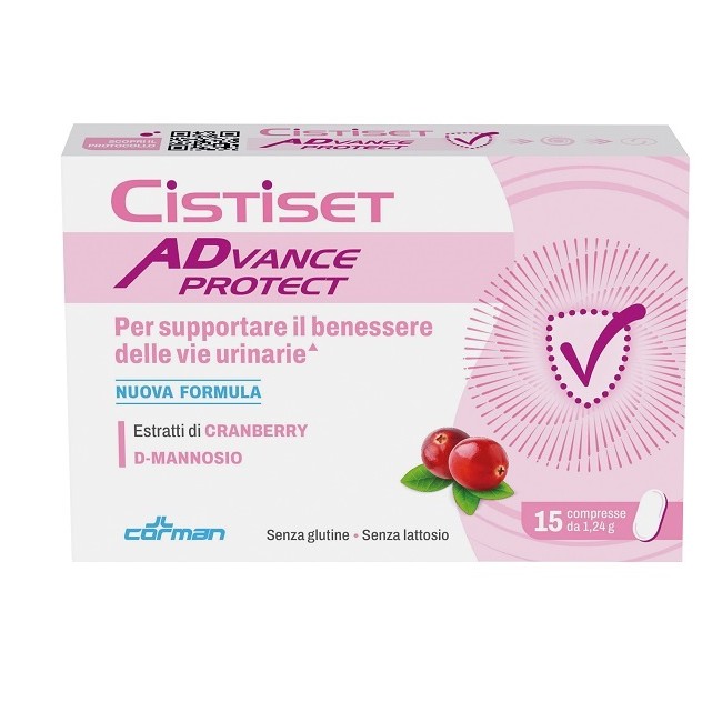 Corman Cistiset Advance Protect 15 Compresse 1,24 G Senza Glutine Senza Lattosio Corman Cistiset Advance Protect 15 Compresse 1,24 G Senza Glutine Senza Lattosio