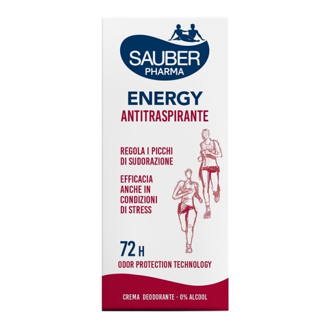 Italsilva Commerciale Sauber Deo 72h Energy Antitraspirante Crema 35 Ml