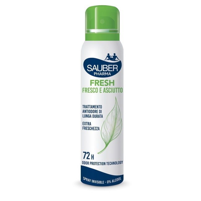 Italsilva Commerciale Sauber Deo 72h Fresh Fresco E Asciutto Spray 150 Ml