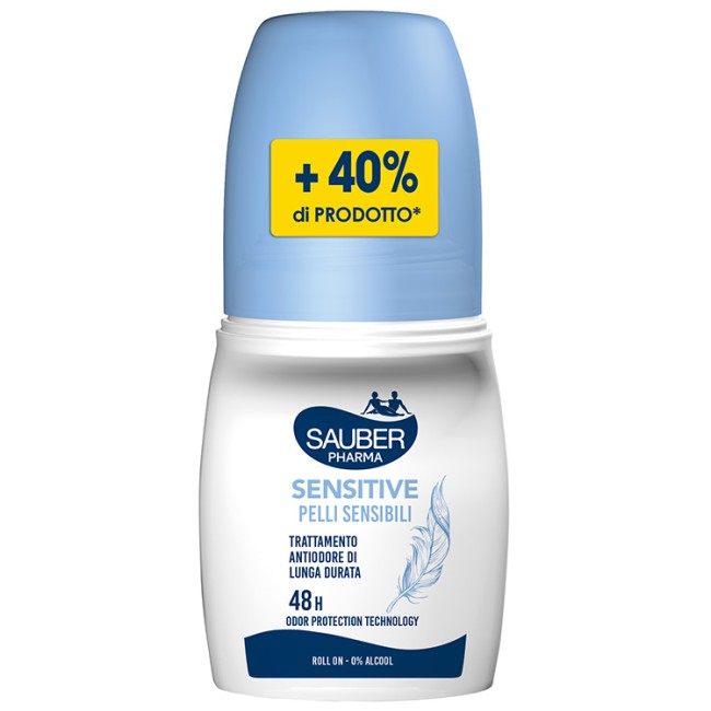 Italsilva Commerciale Sauber Deo 48h Sensitive Pelli Sensibili Roll On 70 Ml