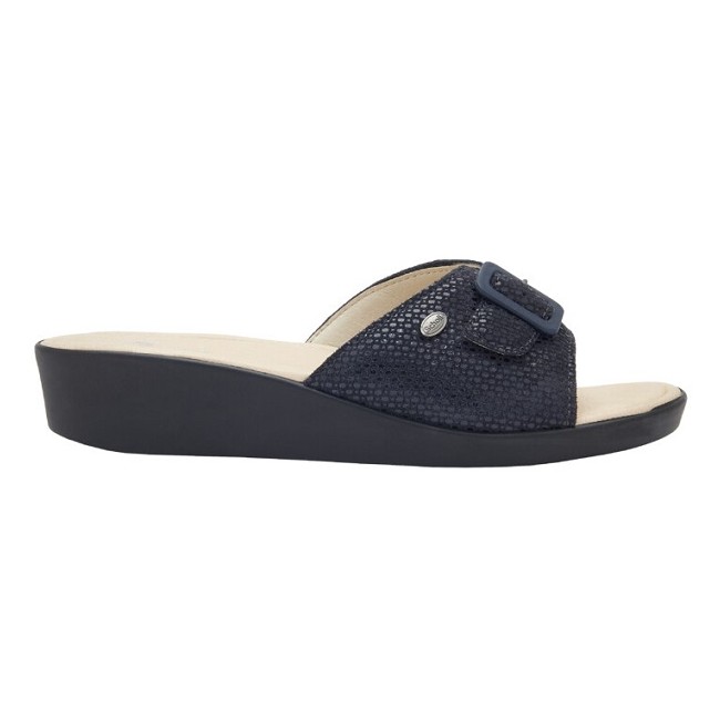 Scholl's Mango Printed Suede W Navy Blue 38