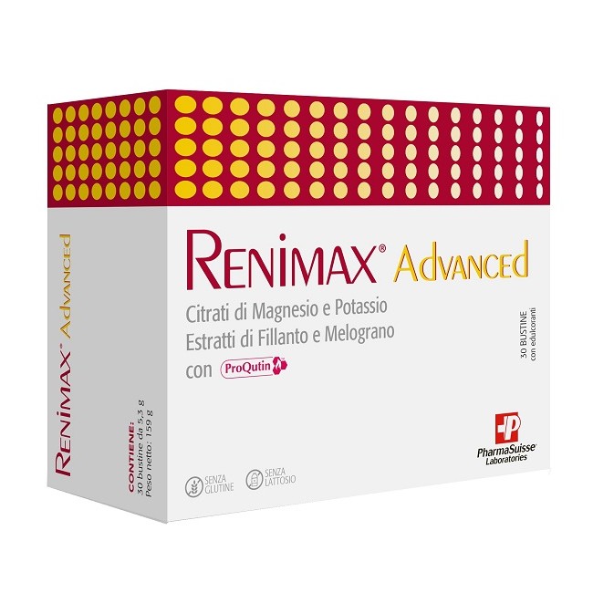 Pharmasuisse Laboratories Renimax Advanced 30 Bustine Senza Glutine E Lattosio Pharmasuisse Laboratories Renimax Advanced 30 Bustine Senza Glutine E Lattosio