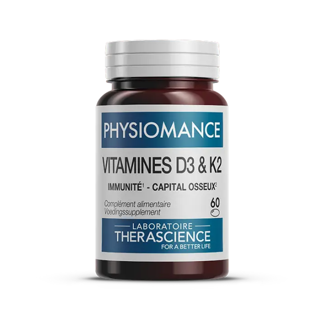 Therascience Physiomance Vitamine D3 & K2 60 Perle Therascience Physiomance Vitamine D3 & K2 60 Perle