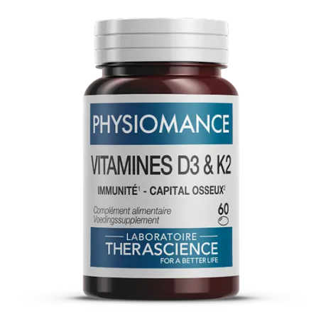 Therascience Physiomance Vitamine D3 & K2 60 Perle Therascience Physiomance Vitamine D3 & K2 60 Perle