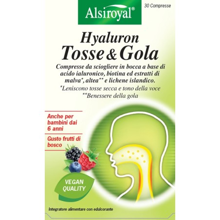 Dott. C. Cagnola Hyaluron Tosse&gola 30 Compresse Dott. C. Cagnola Hyaluron Tosse&gola 30 Compresse