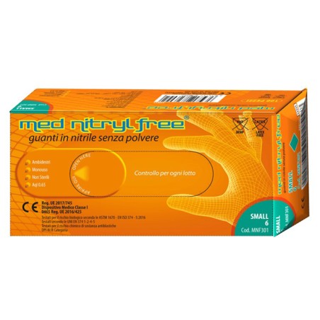 Nacatur Guanto In Nitrile Senza Polvere Lubrificante Med Nitryl Free S 100 Pezzi Nacatur Guanto In Nitrile Senza Polvere Lubrificante Med Nitryl Free S 100 Pezzi