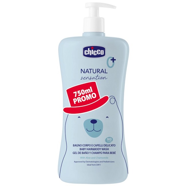 Chicco Natural Sensation Detergente Corpo Capelli 200 Ml 750 Ml Promo Chicco Natural Sensation Detergente Corpo Capelli 200 Ml 750 Ml Promo