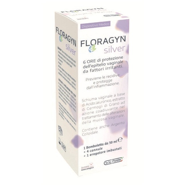 Doc Generici Floragyn Silver Schiuma Vaginale Con Argento Colloidale 50 Ml Doc Generici Floragyn Silver Schiuma Vaginale Con Argento Colloidale 50 Ml