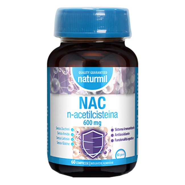 Dietmed Italia Naturmil Nac N-acetilcisteina 600 Mg 60 Compresse Dietmed Italia Naturmil Nac N-acetilcisteina 600 Mg 60 Compresse
