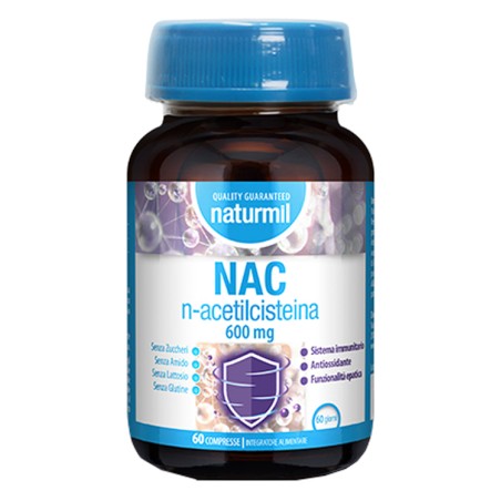 Dietmed Italia Naturmil Nac N-acetilcisteina 600 Mg 60 Compresse Dietmed Italia Naturmil Nac N-acetilcisteina 600 Mg 60 Compresse