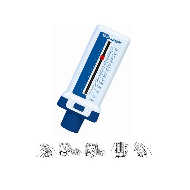 Farmacare Misuratore Di Picco Di Flusso Espiratorio. Consente Di Sorvegliare Eventuali Variazioni Del Flusso Fornendo Informazio Farmacare Misuratore Di Picco Di Flusso Espiratorio. Consente Di Sorvegliare Eventuali Variazioni Del Flusso Fornendo Informazio