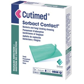Essity Medicazione Idrofobica Cutimed Sorbact Contact 4x6 Cm 5 Pezzi