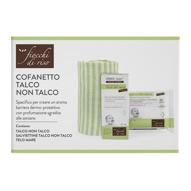 Artsana Fiocchi Di Riso Cofanetto Talco Non Talco 1 Emulsione Talco Non Talco 120 Ml + 1 Salviette Talco Non Talco + 1 Telo Mare Artsana Fiocchi Di Riso Cofanetto Talco Non Talco 1 Emulsione Talco Non Talco 120 Ml + 1 Salviette Talco Non Talco + 1 Telo Mare