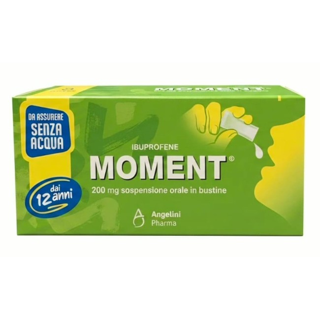 Moment 200 mg sospensione orale in bustine monodose da 5 ml 8 pezzi Moment 200 mg sospensione orale in bustine monodose da 5 ml 8 pezzi