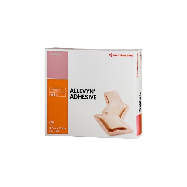 Smith & Nephew Medicazione Idrocellulare Sterile Altamente Assorbente Adesiva In Schiuma Di Poliuretano 12,5x12,5cm 10 Pezzi