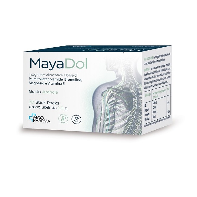 Maya Pharma Mayadol 30 Stick Packs Orosolubili Da 1,9 G Gusto Arancia Senza Glutine Senza Lattosio Maya Pharma Mayadol 30 Stick Packs Orosolubili Da 1,9 G Gusto Arancia Senza Glutine Senza Lattosio