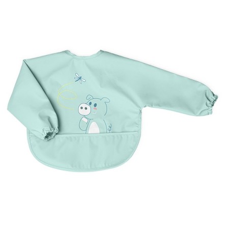 Chicco Bavaglina Con Maniche Azzurro 6m+ Chicco Bavaglina Con Maniche Azzurro 6m+