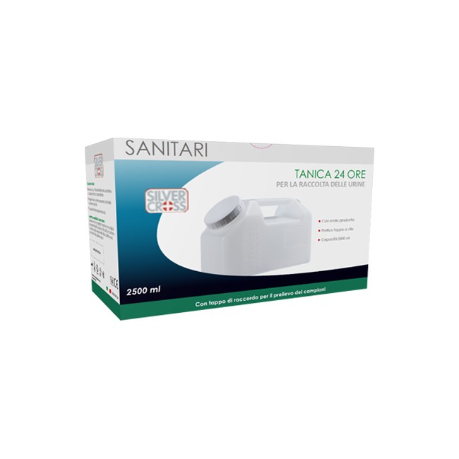 Comifar Contenitore Per Urina Sterile Silver Cross 24 Ore Capienza 2500 Ml
