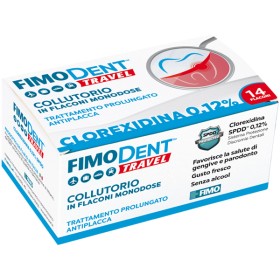 Fimodent Travel Collutorio Clorexidina Spdd 0,12% 14 Flaconcini Monodose 10 Ml