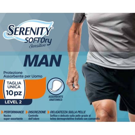 Pannolino Serenity Man Sensitive Level 2 10 Pezzi Pannolino Serenity Man Sensitive Level 2 10 Pezzi