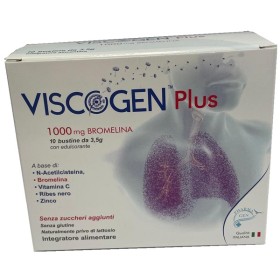 Pharmagen Viscogen Plus 10 Bustine Da 3,5 G Senza Glutine Naturalmente Privo Di Lattosio Con Edulcorante