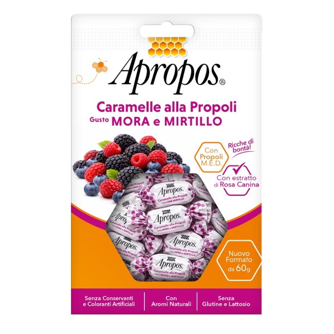 Desa Pharma Apropos Caramelle Propoli Mora E Mirtillo 60 G Desa Pharma Apropos Caramelle Propoli Mora E Mirtillo 60 G