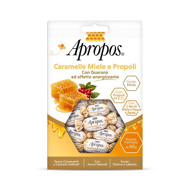 Desa Pharma Apropos Caramelle Miele Guarana' 60 G Senza Glutine Senza Lattosio Desa Pharma Apropos Caramelle Miele Guarana' 60 G Senza Glutine Senza Lattosio