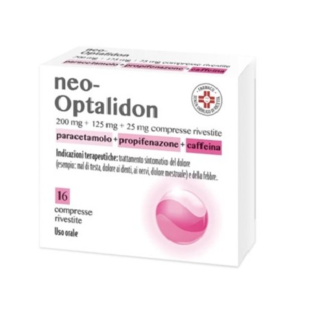 Neo-Optalidon 200mg+125mg+25mg  8 Compresse Rivestite