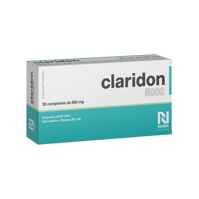 Naima Pharma S Claridon 5000 20 Compresse Naima Pharma S Claridon 5000 20 Compresse