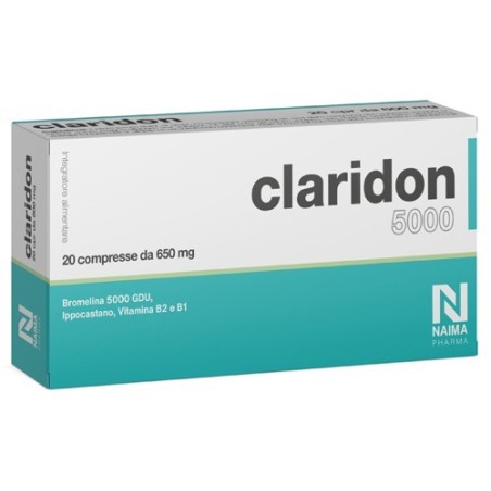 Naima Pharma S Claridon 5000 20 Compresse Naima Pharma S Claridon 5000 20 Compresse