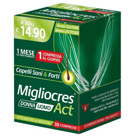 F&f Migliocres Act 30 Compresse Divisibili F&f Migliocres Act 30 Compresse Divisibili