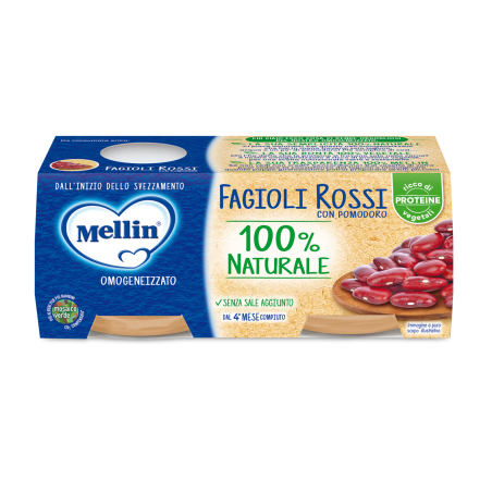 Danone Mellin Omogeneizzato Fagioli Rossi 2 X 80 G Danone Mellin Omogeneizzato Fagioli Rossi 2 X 80 G