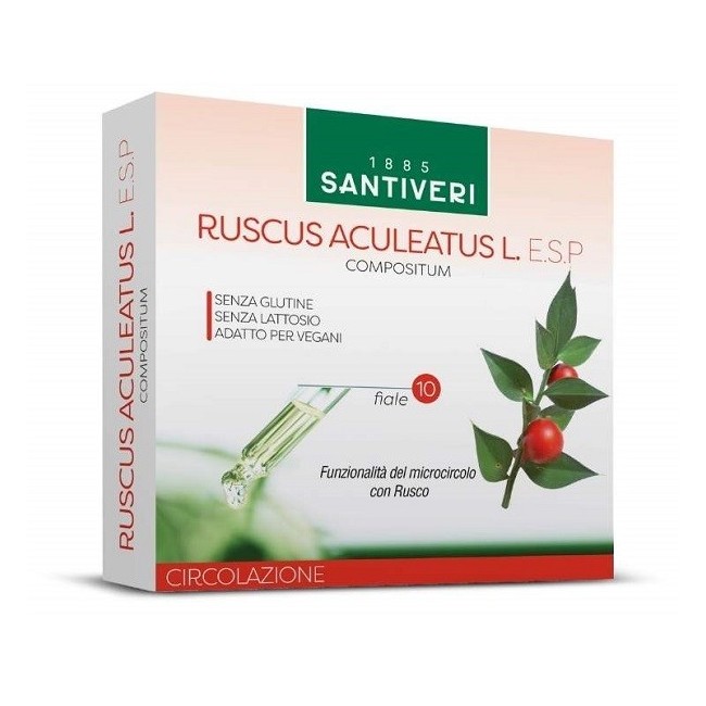 Santiveri Ruscus Aculeatus Esp 10 Fiale Da 10 Ml Santiveri Ruscus Aculeatus Esp 10 Fiale Da 10 Ml